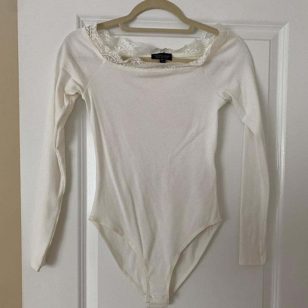 Topshop white body suit